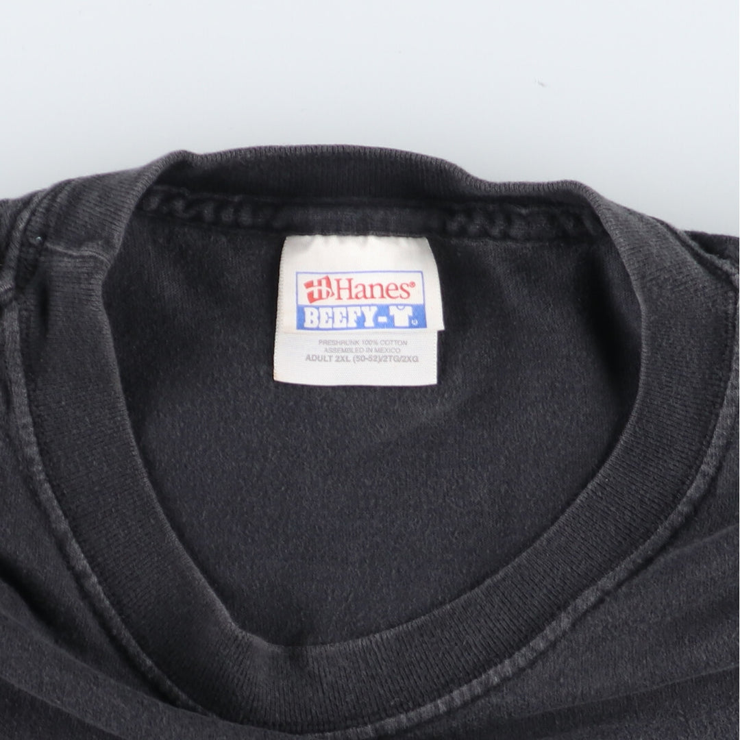Hanes BEEFY-T Back Print Advertising T-Shirt Men's XXL /eaa451211