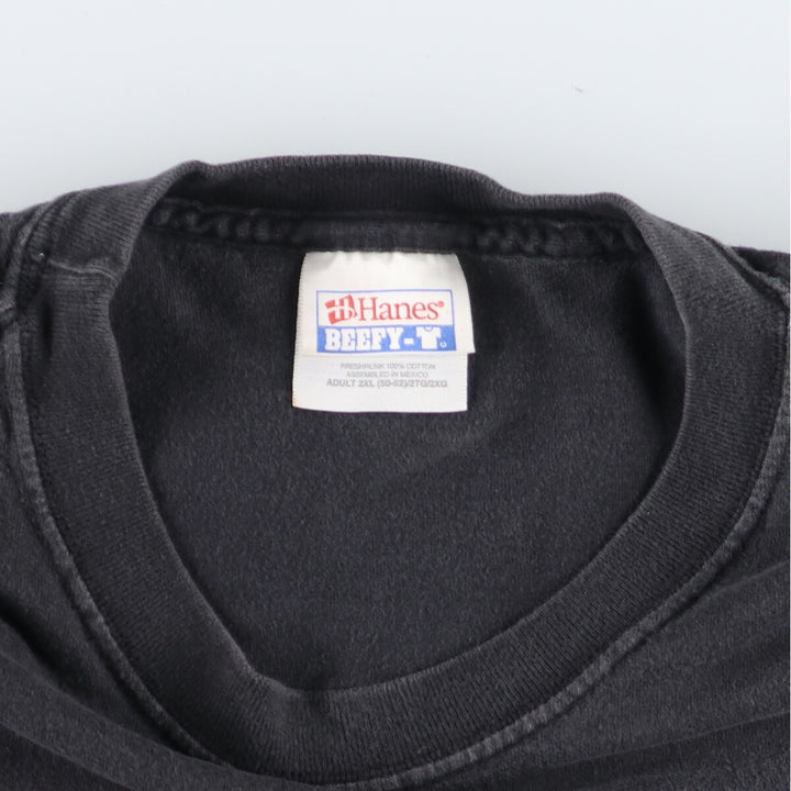 Hanes BEEFY-T Back Print Advertising T-Shirt Men's XXL /eaa451211