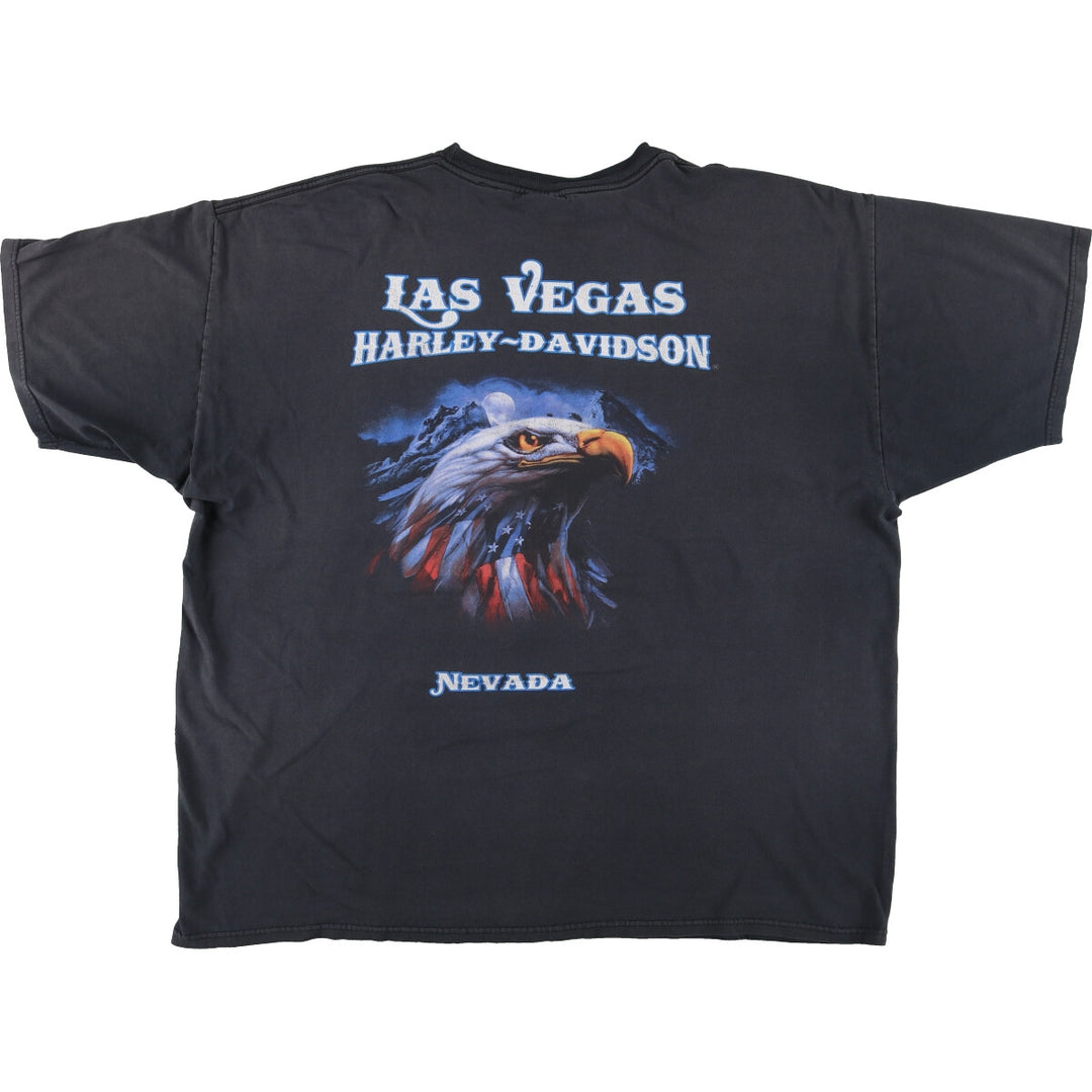 Harley-Davidson Eagle Pattern Motorcycle Bike T-shirt Men's XXL /eaa451213