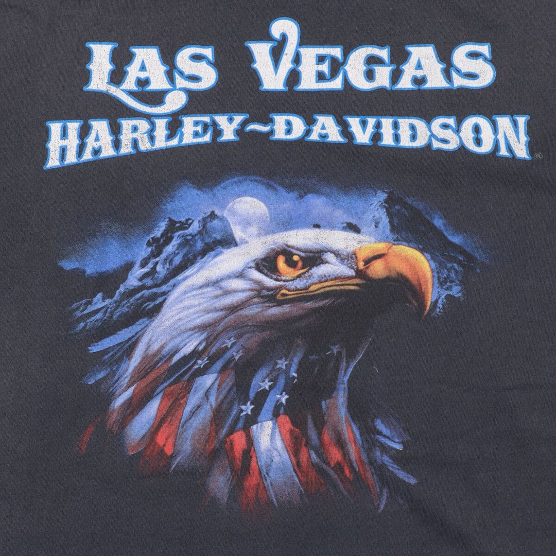 Harley-Davidson Eagle Pattern Motorcycle Bike T-shirt Men's XXL /eaa451213