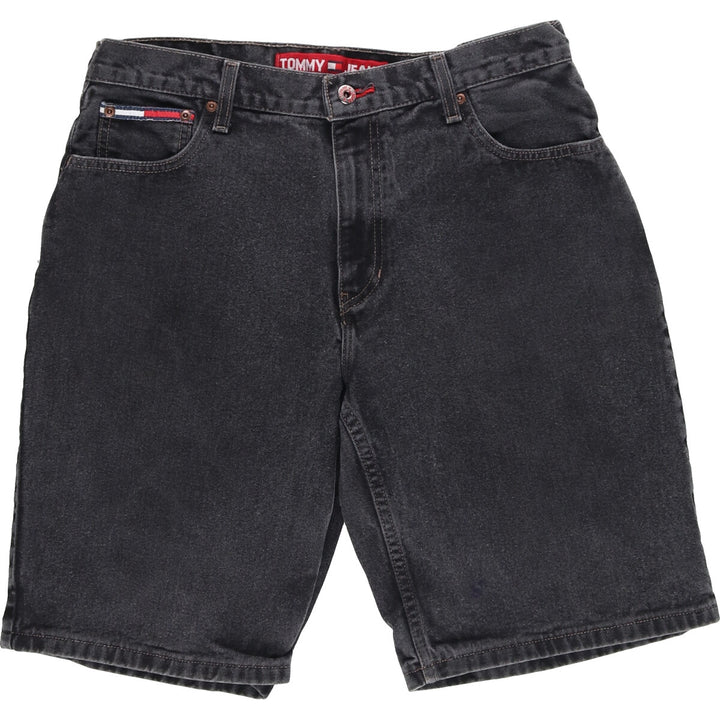 Tommy Hilfiger TOMMY HILFIGER JEANS Black denim shorts short pants men's w34 unknown black type Vintage Second Hand