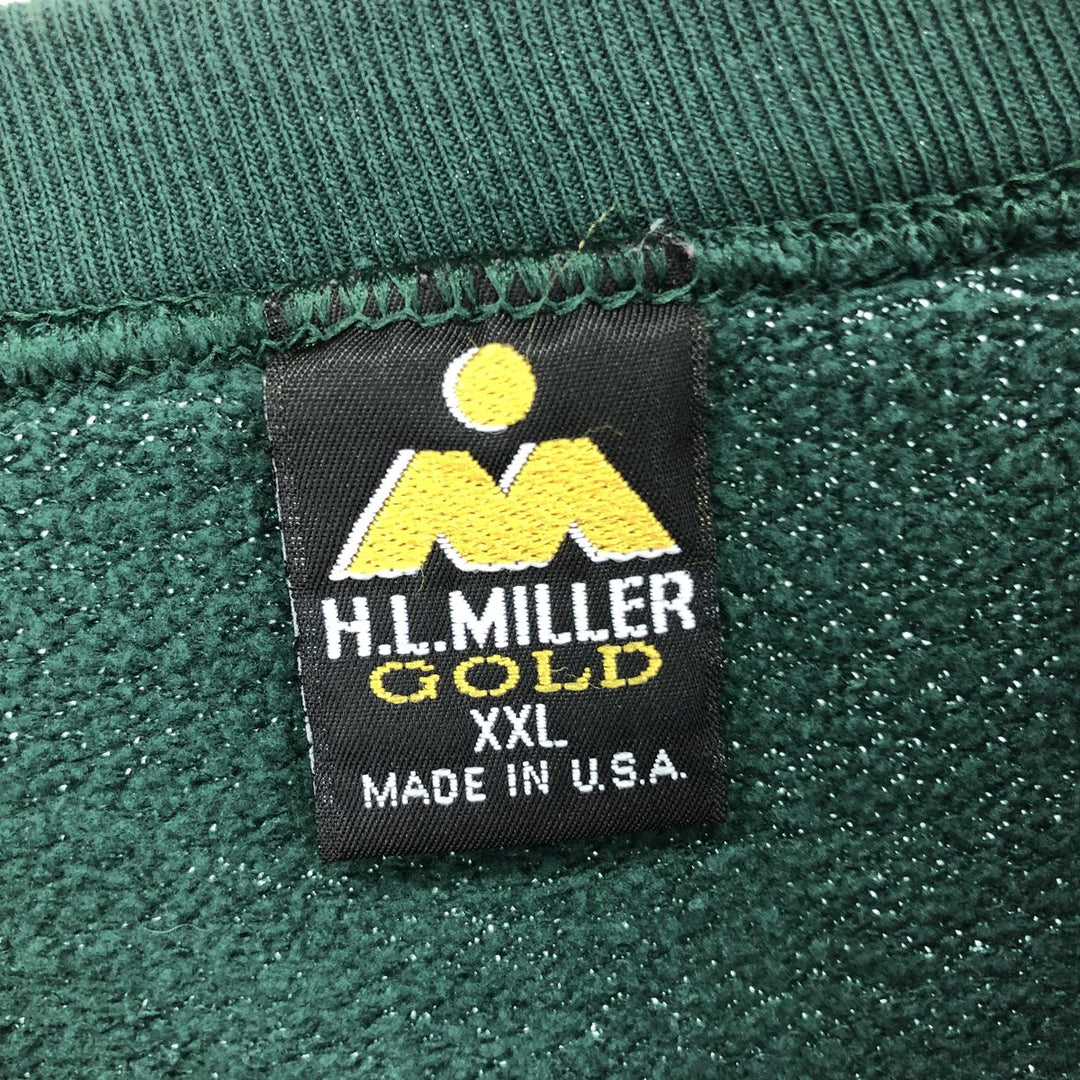 90'S HLMILLER College Sweatshirt, Made in USA, Men's XXL, Vintage /eaa451347