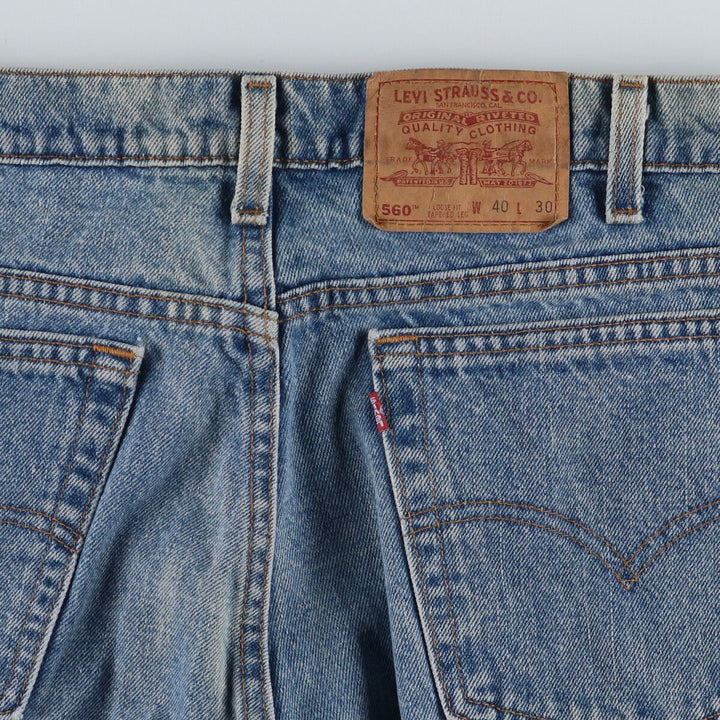 90'S Levi's 560 LOOSE FIT TAPERED LEG Tapered Denim Pants Made in USA Men's W39 Vintage /eaa451383