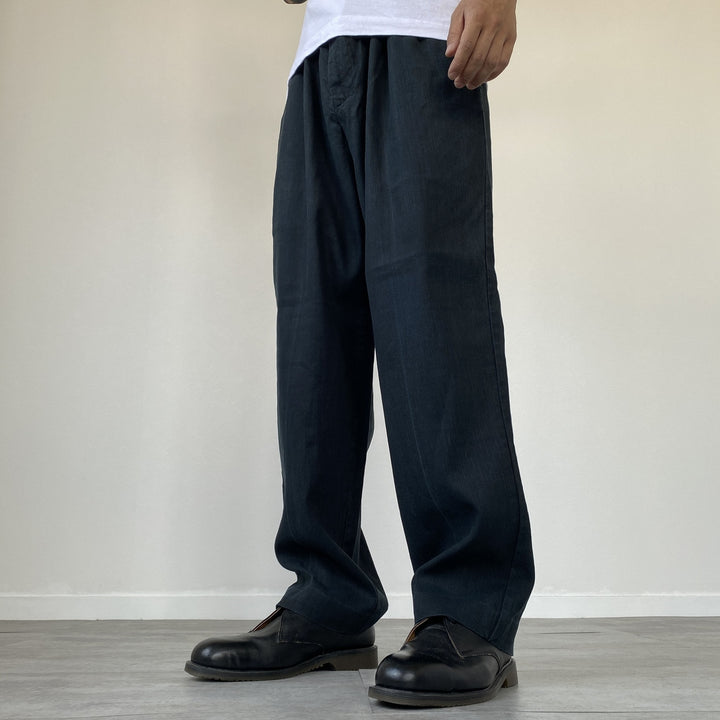 00'S DOCKERS RECODE Two-pleat linen pants slacks men's w34 /eaa451397