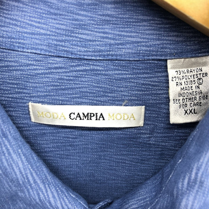 MODA CAMPIA MODA Short Sleeve Rayon Shirt Men's XXL /eaa451483