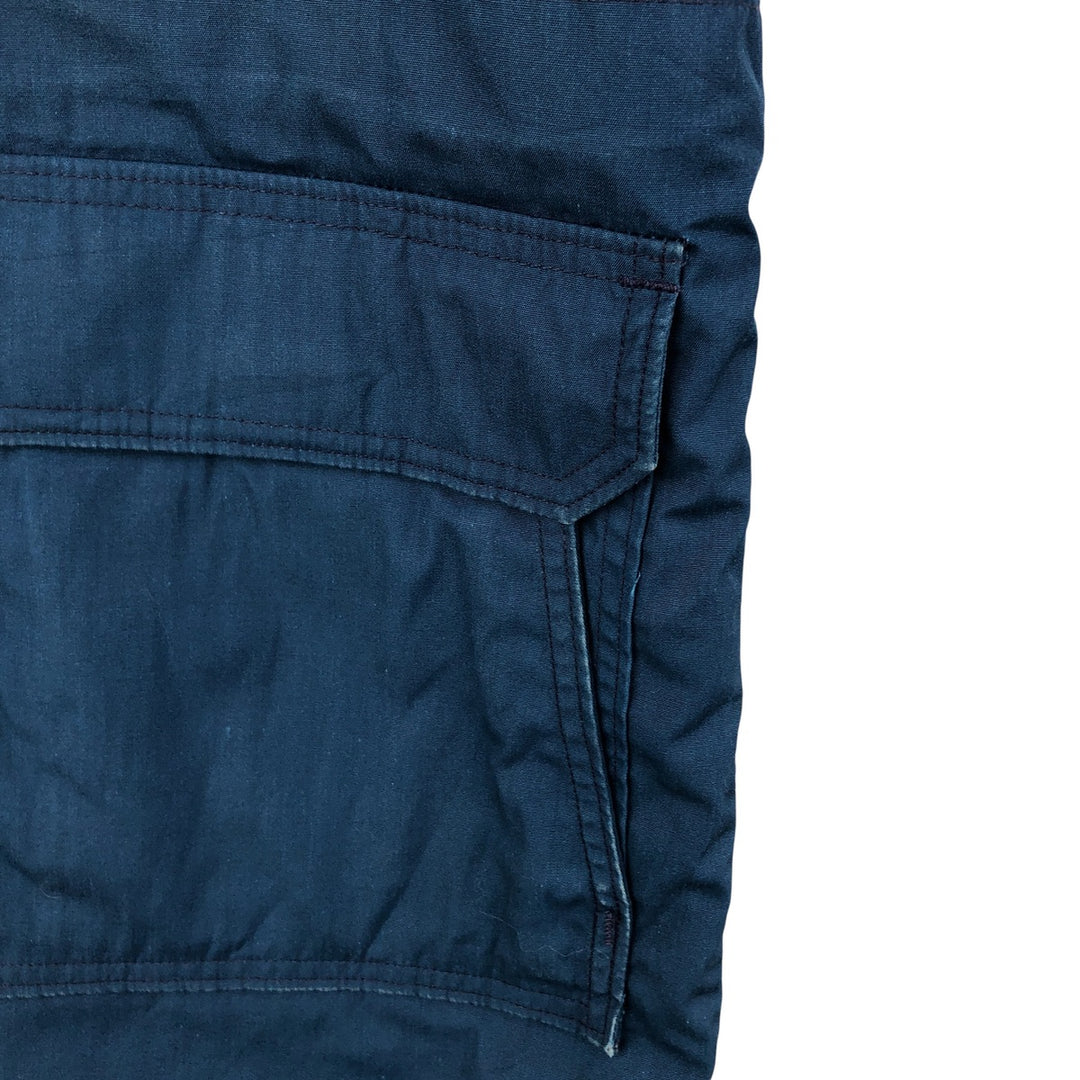 Vintage LL Bean padded mountain jacket, shell jacket, and puffer jacket from the 1970'S and 1980s, size L, women's. polyester navy blue type Vintage Second Hand