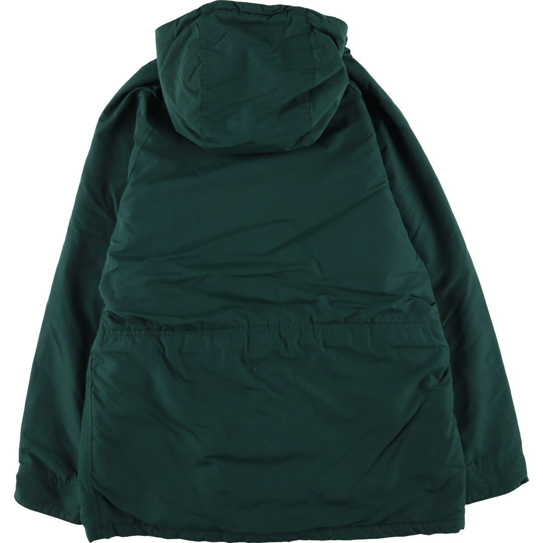 80'S LLBean Mountain Parka Shell Jacket Made in USA Men's L Size Vintage Nylon Green type dark green Vintage Second Hand