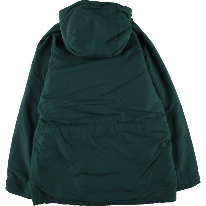 80'S LLBean Mountain Parka Shell Jacket Made in USA Men's L Size Vintage Nylon Green type dark green Vintage Second Hand