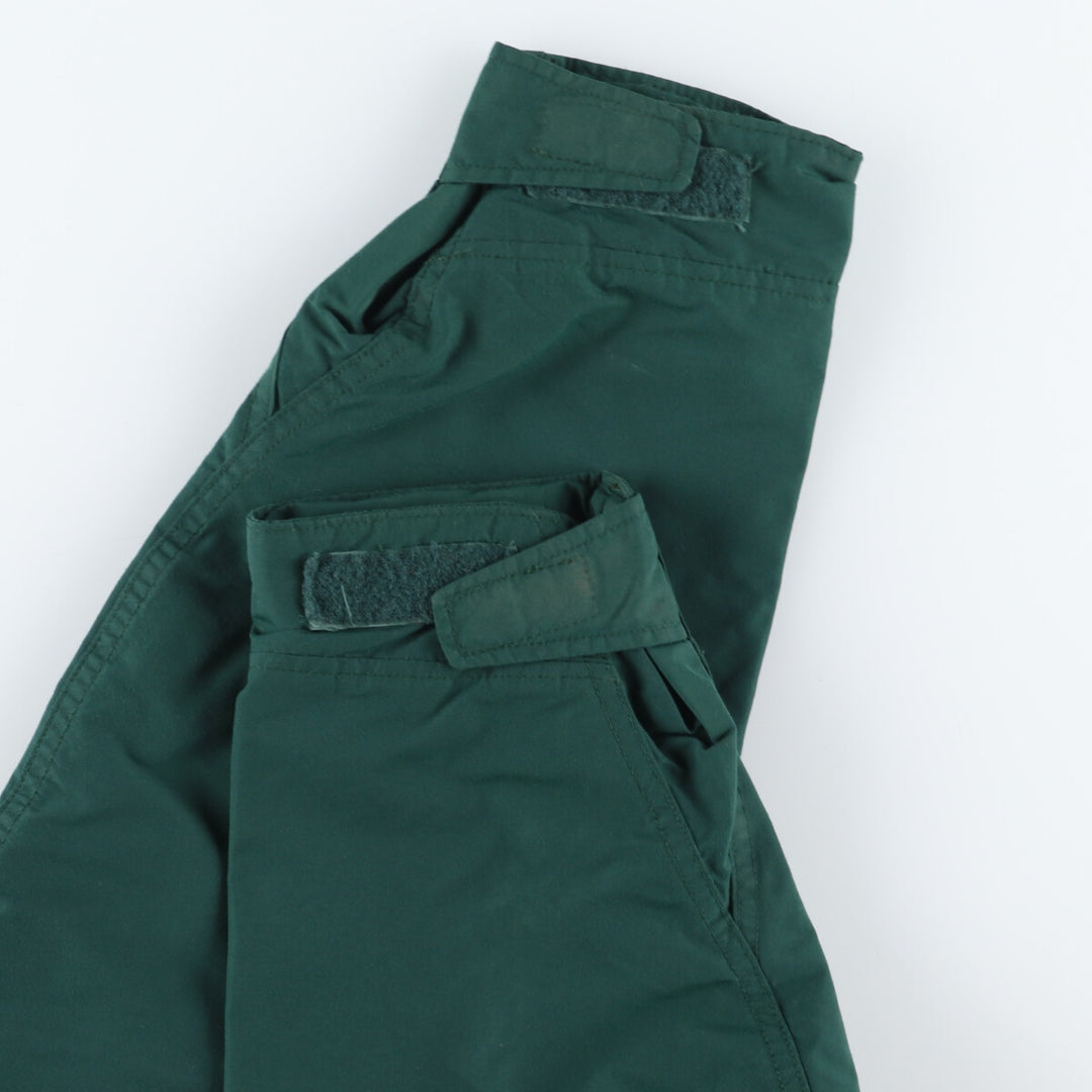 80'S LLBean Mountain Parka Shell Jacket Made in USA Men's L Size Vintage Nylon Green type dark green Vintage Second Hand