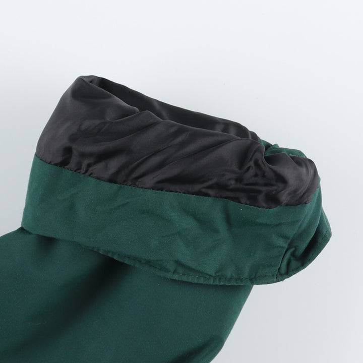 80'S LLBean Mountain Parka Shell Jacket Made in USA Men's L Size Vintage Nylon Green type dark green Vintage Second Hand