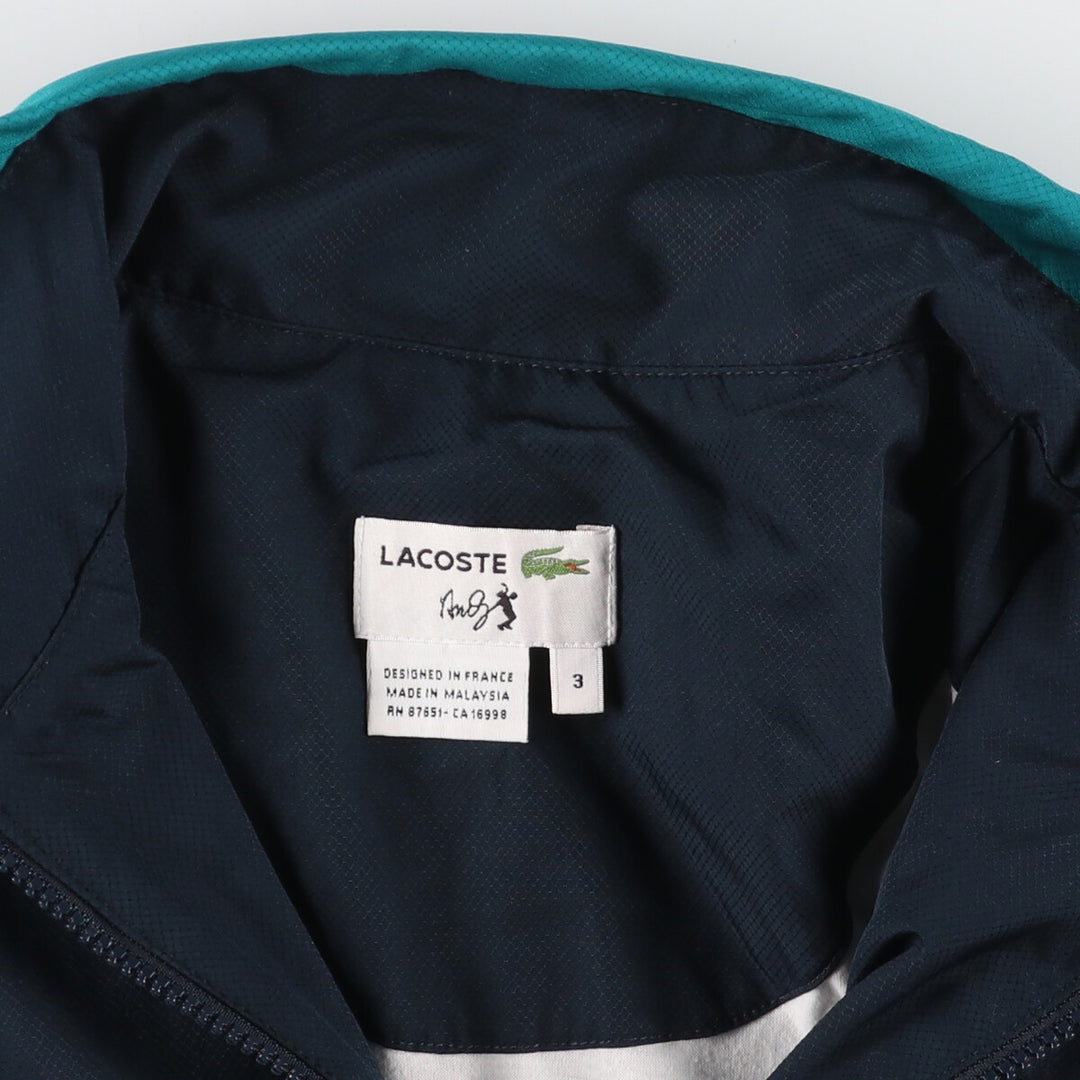 LACOSTE ANDY RODDICK French design back logo windbreaker men's M /eaa451525