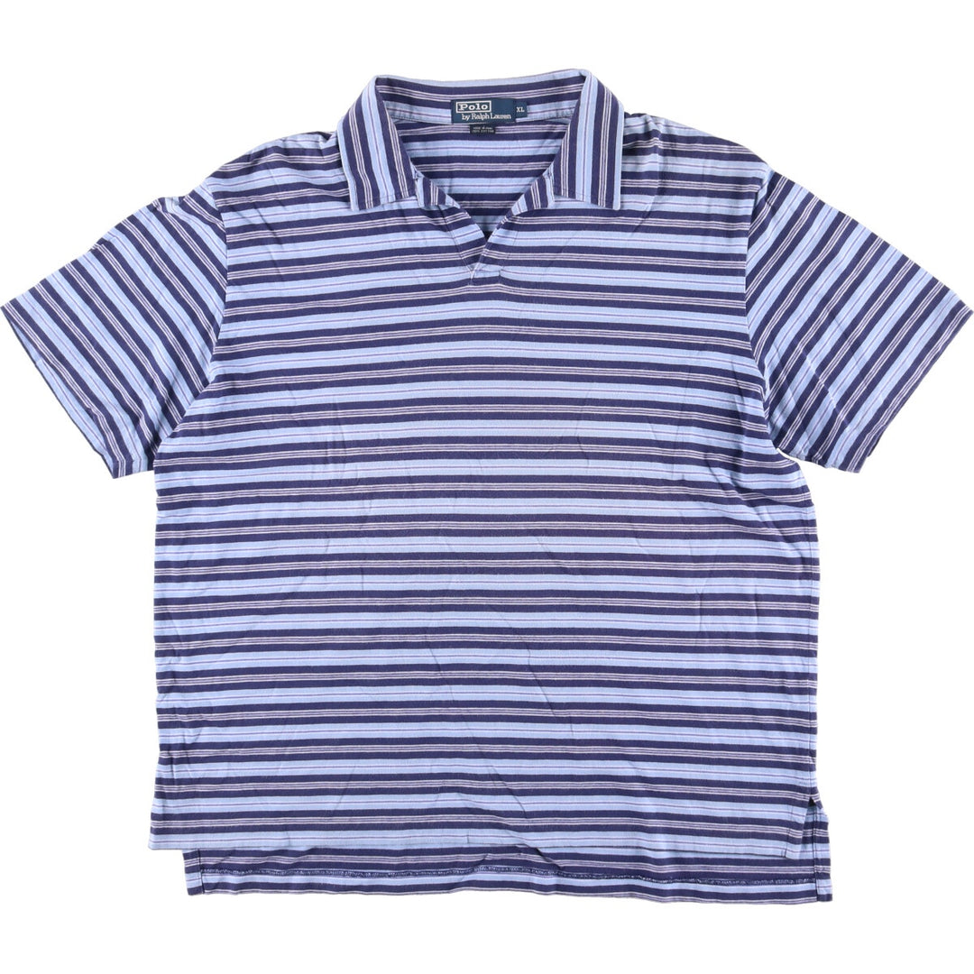 Ralph Lauren POLO by Ralph Lauren Multi-border open collar short sleeve border polo shirt Men's XL /eaa451643