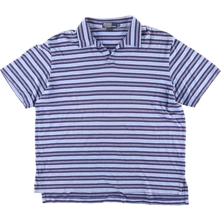 Ralph Lauren POLO by Ralph Lauren Multi-border open collar short sleeve border polo shirt Men's XL /eaa451643