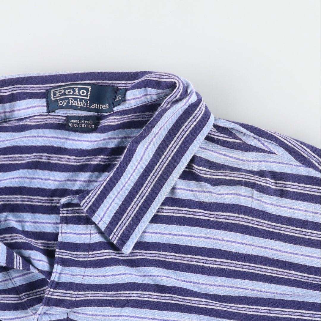 Ralph Lauren POLO by Ralph Lauren Multi-border open collar short sleeve border polo shirt Men's XL /eaa451643