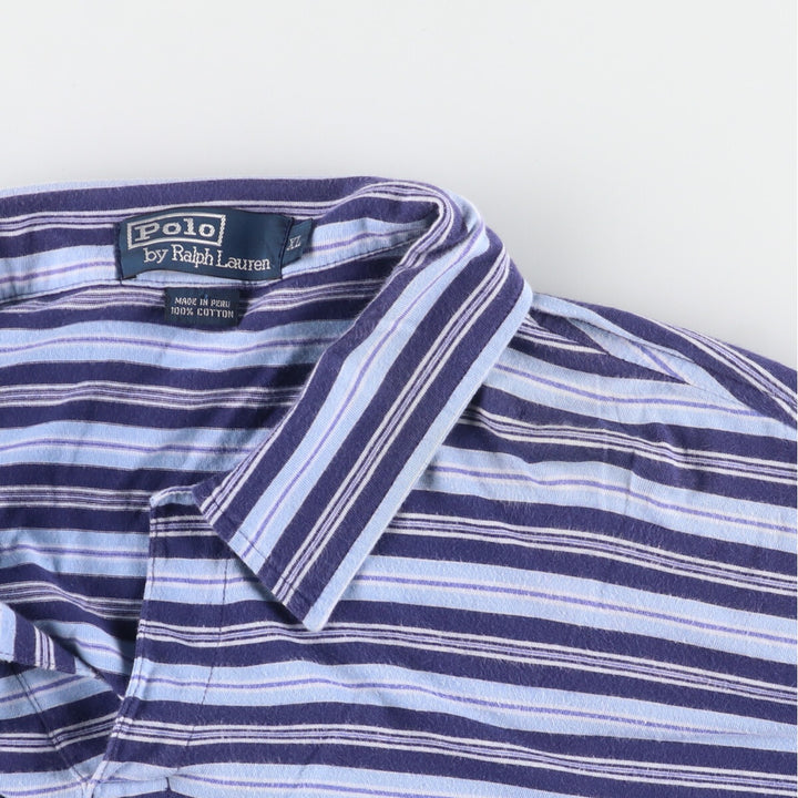 Ralph Lauren POLO by Ralph Lauren Multi-border open collar short sleeve border polo shirt Men's XL /eaa451643