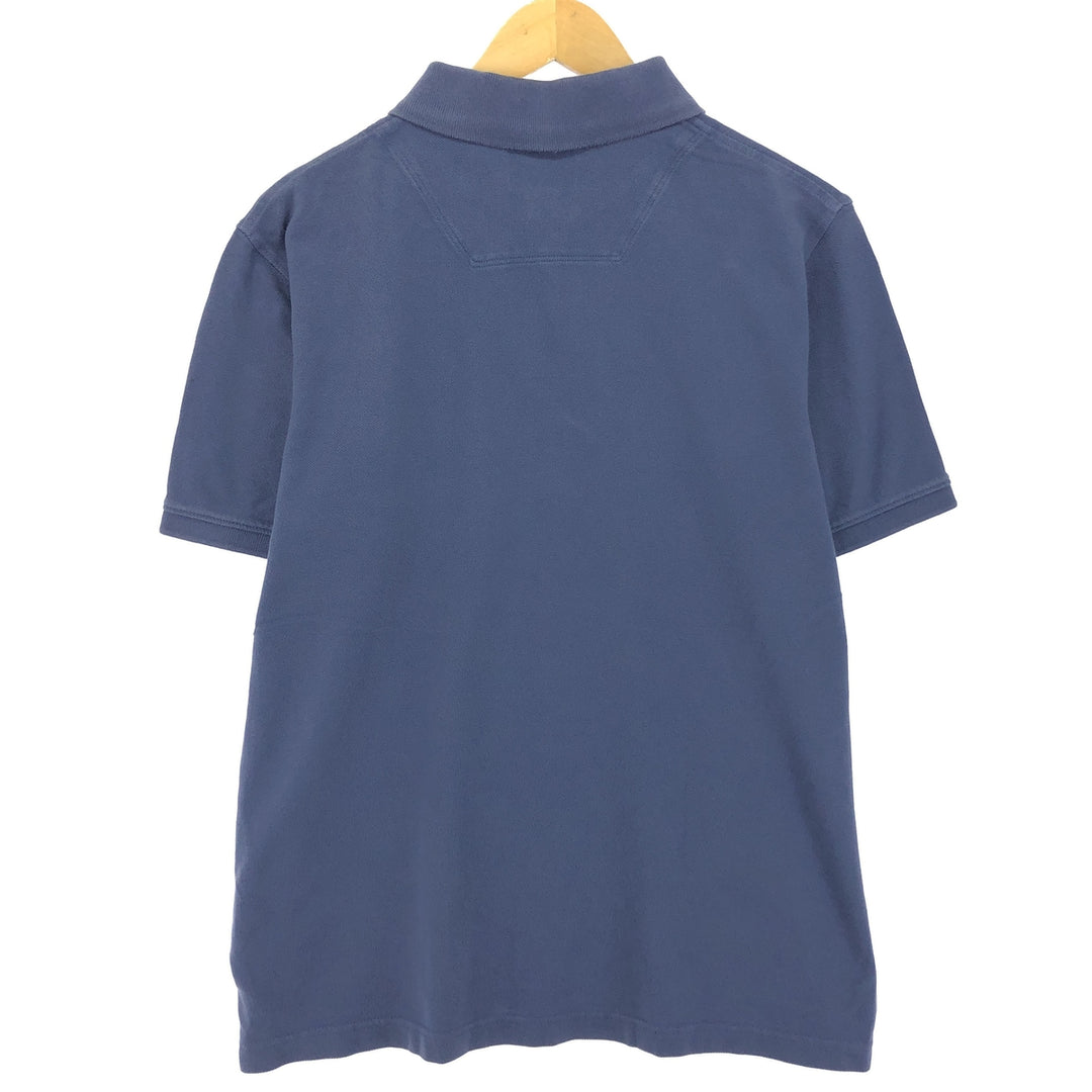 Timberland Short Sleeve Polo Shirt Men's M cotton navy blue type Vintage Second Hand