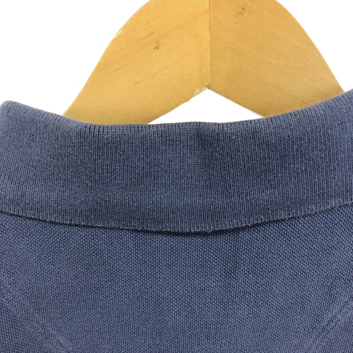 Timberland Short Sleeve Polo Shirt Men's M cotton navy blue type Vintage Second Hand