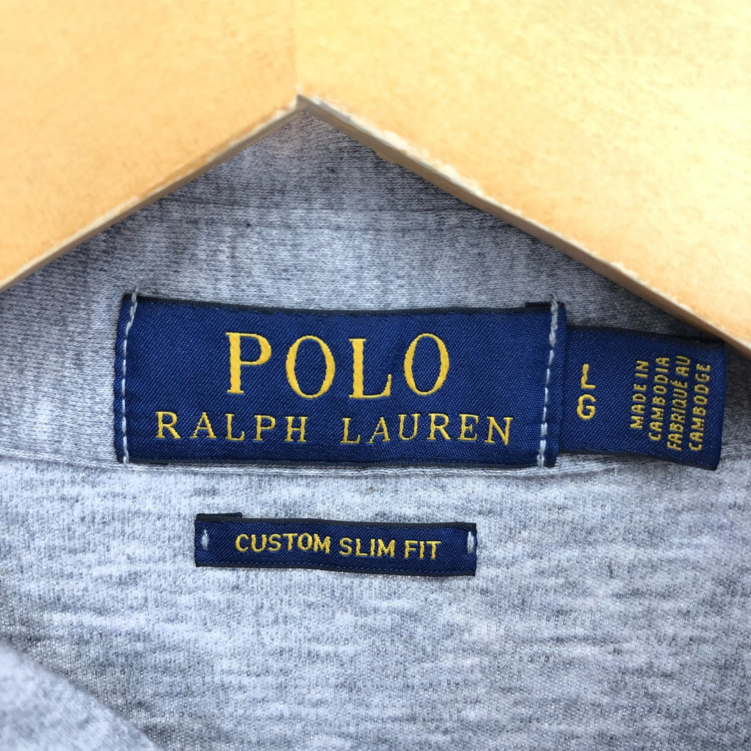 Ralph Lauren POLO RALPH LAUREN CUSTOM SLIM FIT short sleeve polo shirt men's L /eaa451665