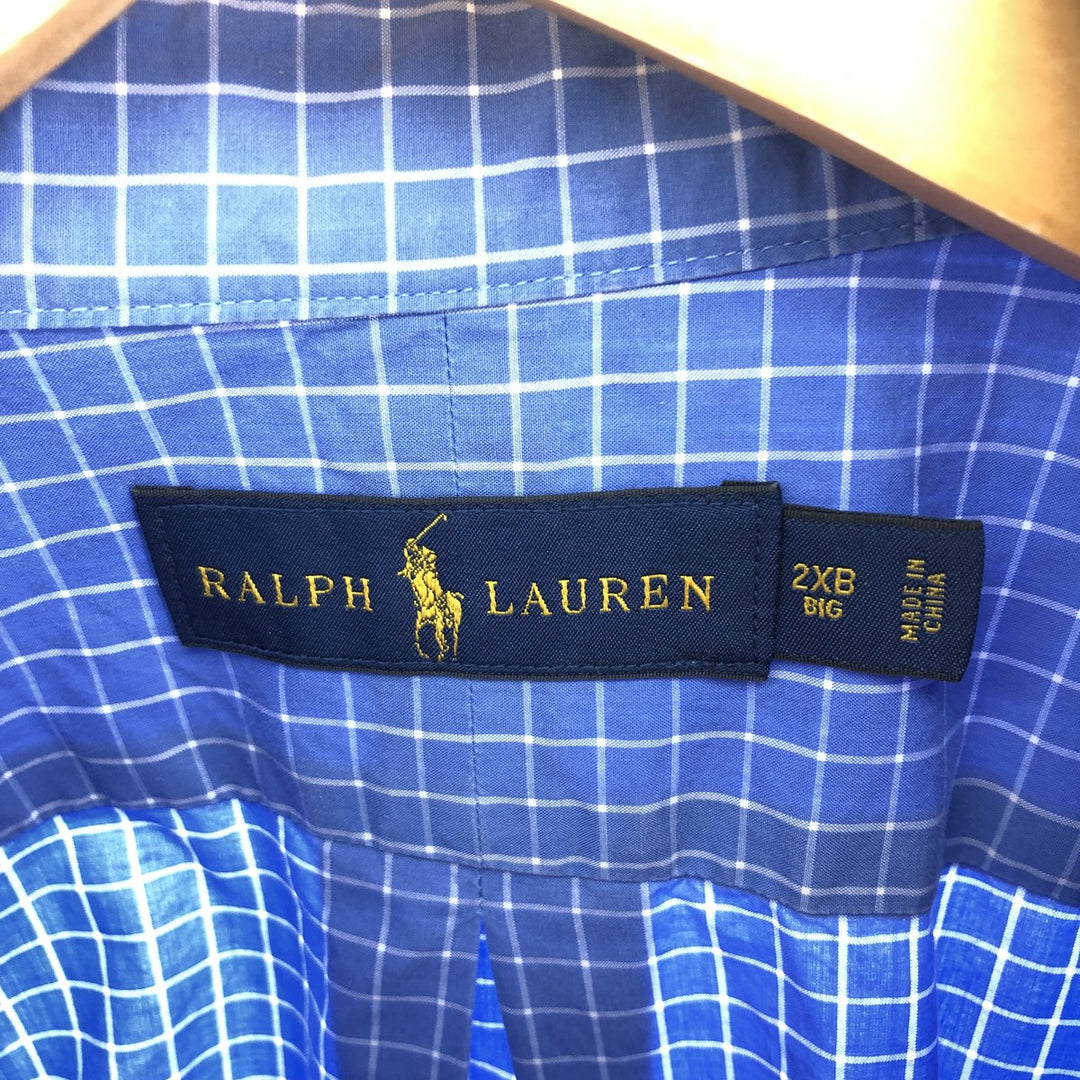 Ralph Lauren Long Sleeve Button Down Check Shirt Men's XXL /eaa451757