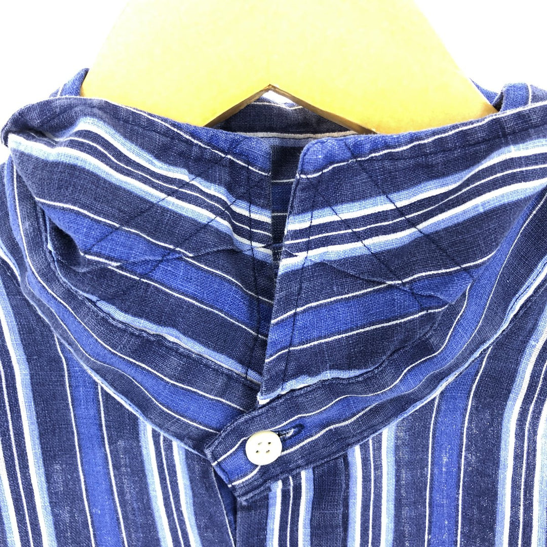 Ralph Lauren POLO RALPH LAUREN Stripe Pattern Long Sleeve Linen Shirt Men's XL /eaa451773