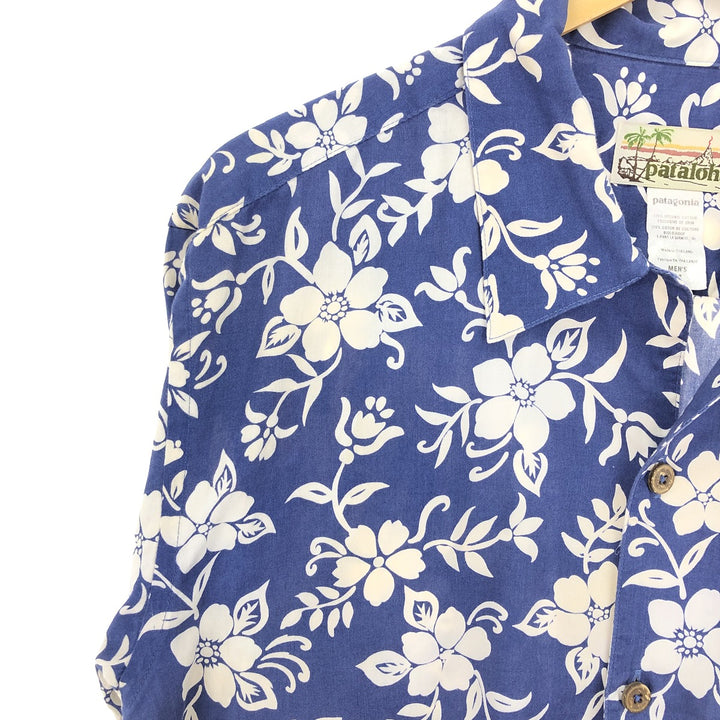 Patagonia 52541 All-over Botanical Pattern Open Collar Hawaiian Aloha Shirt Men's M /eaa451885