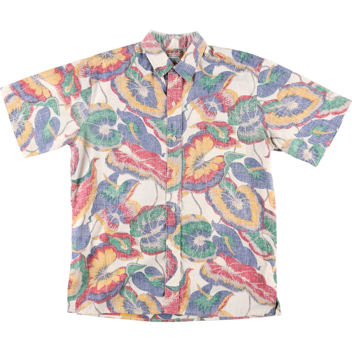 90'S Reyn Spooner COMMEMORATIVE CLASSICS All-over Botanical Pattern Hawaiian Aloha Shirt Men's M Vintage /eaa451886