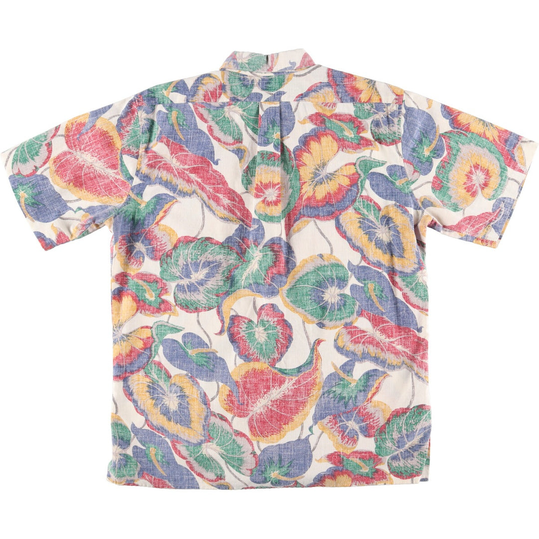 90'S Reyn Spooner COMMEMORATIVE CLASSICS All-over Botanical Pattern Hawaiian Aloha Shirt Men's M Vintage /eaa451886