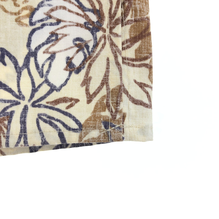 90'S Reyn Spooner Swimsuit Tag Bikini Tag All-Over Botanical Pattern Hawaiian Aloha Shirt Men's M /eaa451892