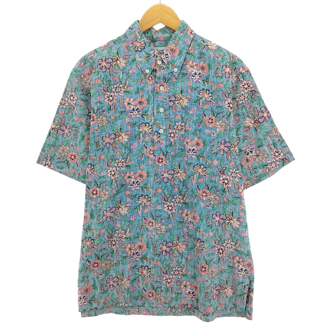 90'S Reyn Spooner Swimsuit Tag Bikini Tag All-Over Floral Print Pullover Button-Down Hawaiian Aloha Shirt Men's L /eaa451893