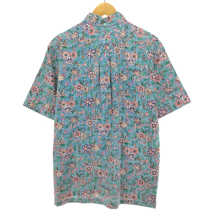 90'S Reyn Spooner Swimsuit Tag Bikini Tag All-Over Floral Print Pullover Button-Down Hawaiian Aloha Shirt Men's L /eaa451893
