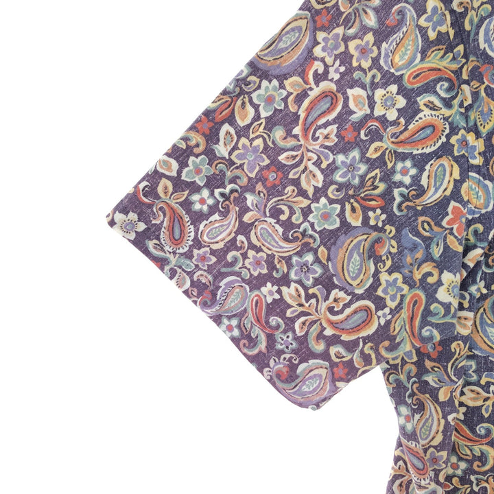 90'S Reyn Spooner Swimsuit Tag Bikini Tag All-Over Print Pullover Button-Down Hawaiian Aloha Shirt XL Men's XL /eaa451897