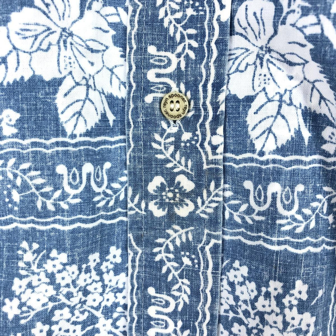 70s~80'S Reyn Spooner Gold Tag Nipple Tag All-Over Print Lahaina Sailor Button-Down Hawaiian Aloha Shirt Men's L /eaa451965