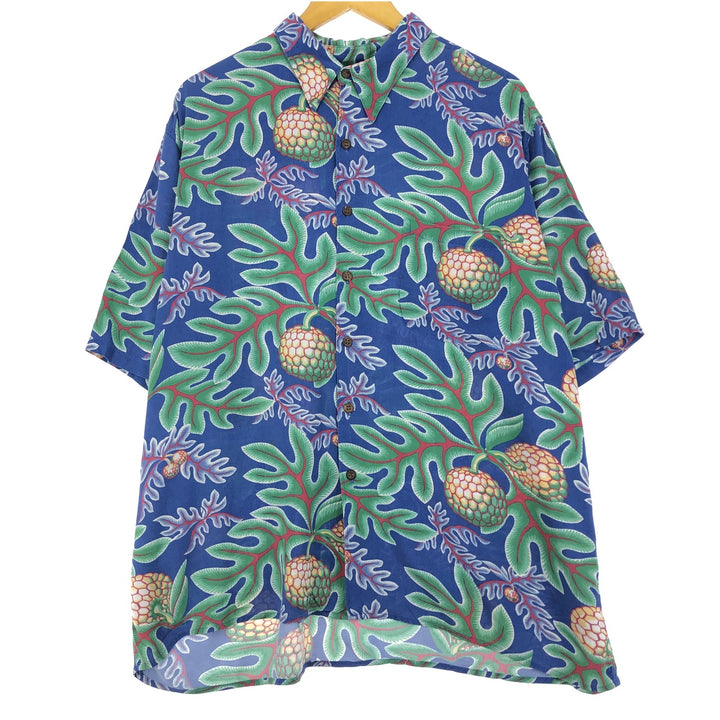 80s-90'S Reyn Spooner Diamond Head Tag All-Over Rayon Hawaiian Aloha Shirt Men's XL /eaa451968