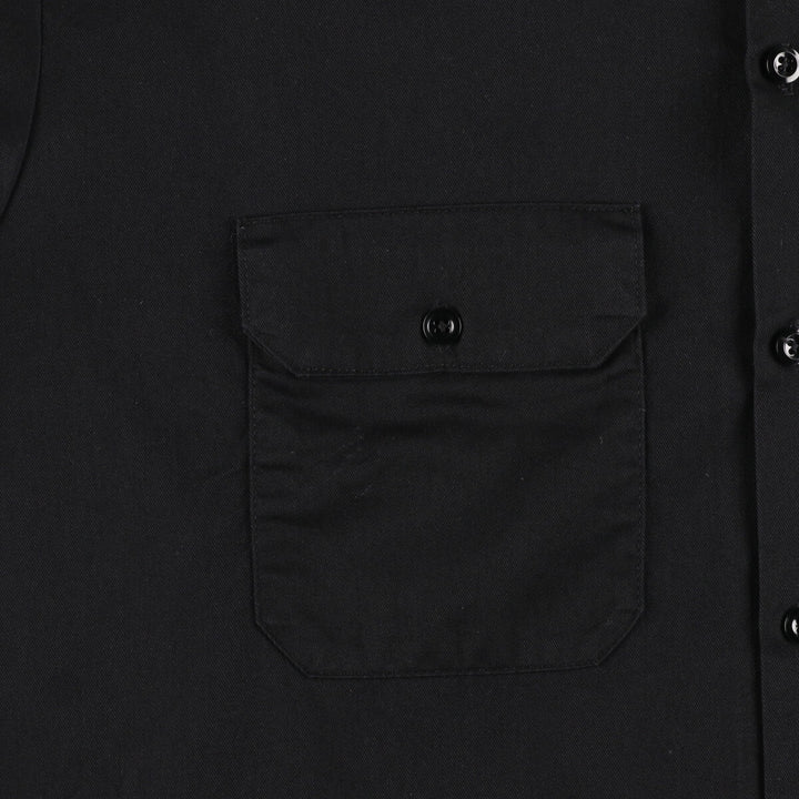 Dickies Short Sleeve Work Shirt, Men's XL polyester black type Vintage Second Hand