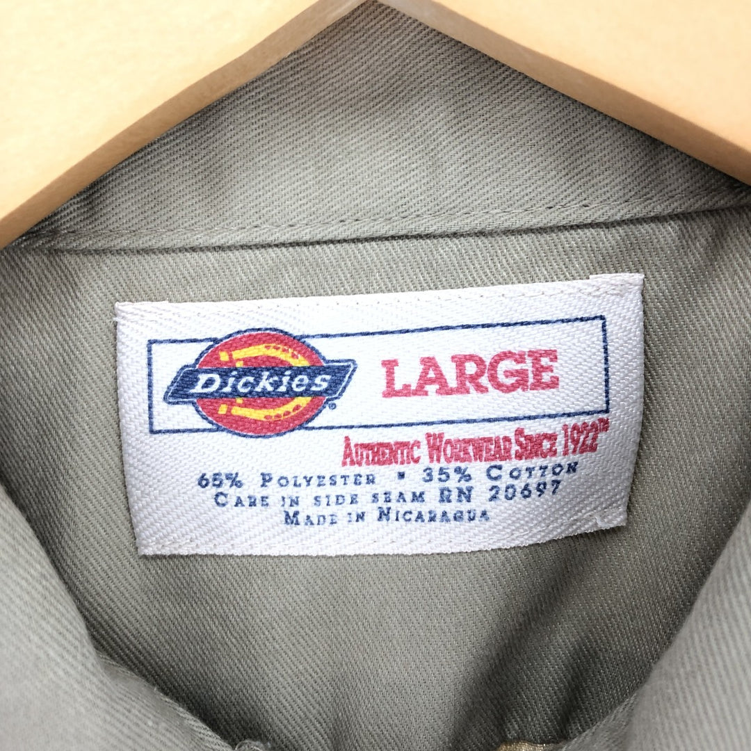 Dickies Short Sleeve Work Shirt Men's L /eaa451979