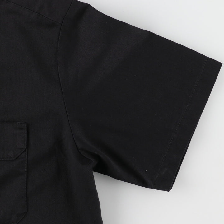 Dickies Short Sleeve Work Shirt, Men's XL polyester black type Vintage Second Hand