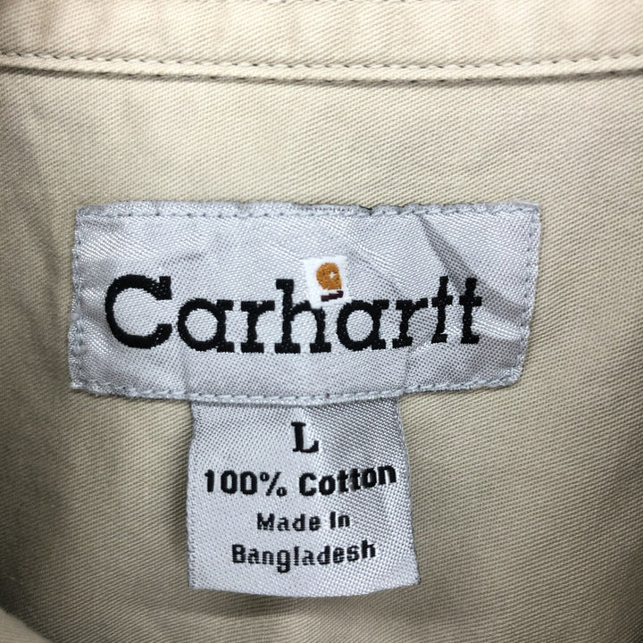 Carhartt Button-down short-sleeve work shirt, men's L /eaa451989