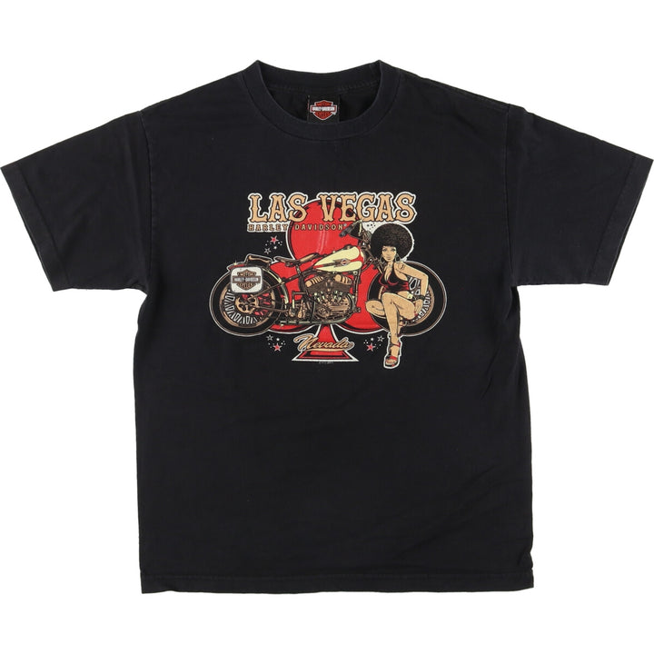 Harley-Davidson Pin-up Girl Motorcycle Bike T-shirt Men's M /eaa452005