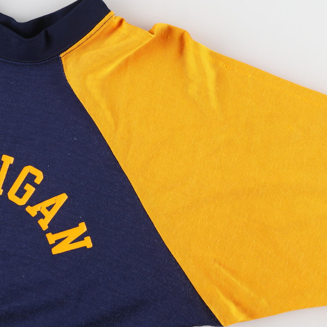 70'S Champion Bar Tag MICHIGAN University of Michigan Raglan T-shirt Women's L Vintage /eaa452034