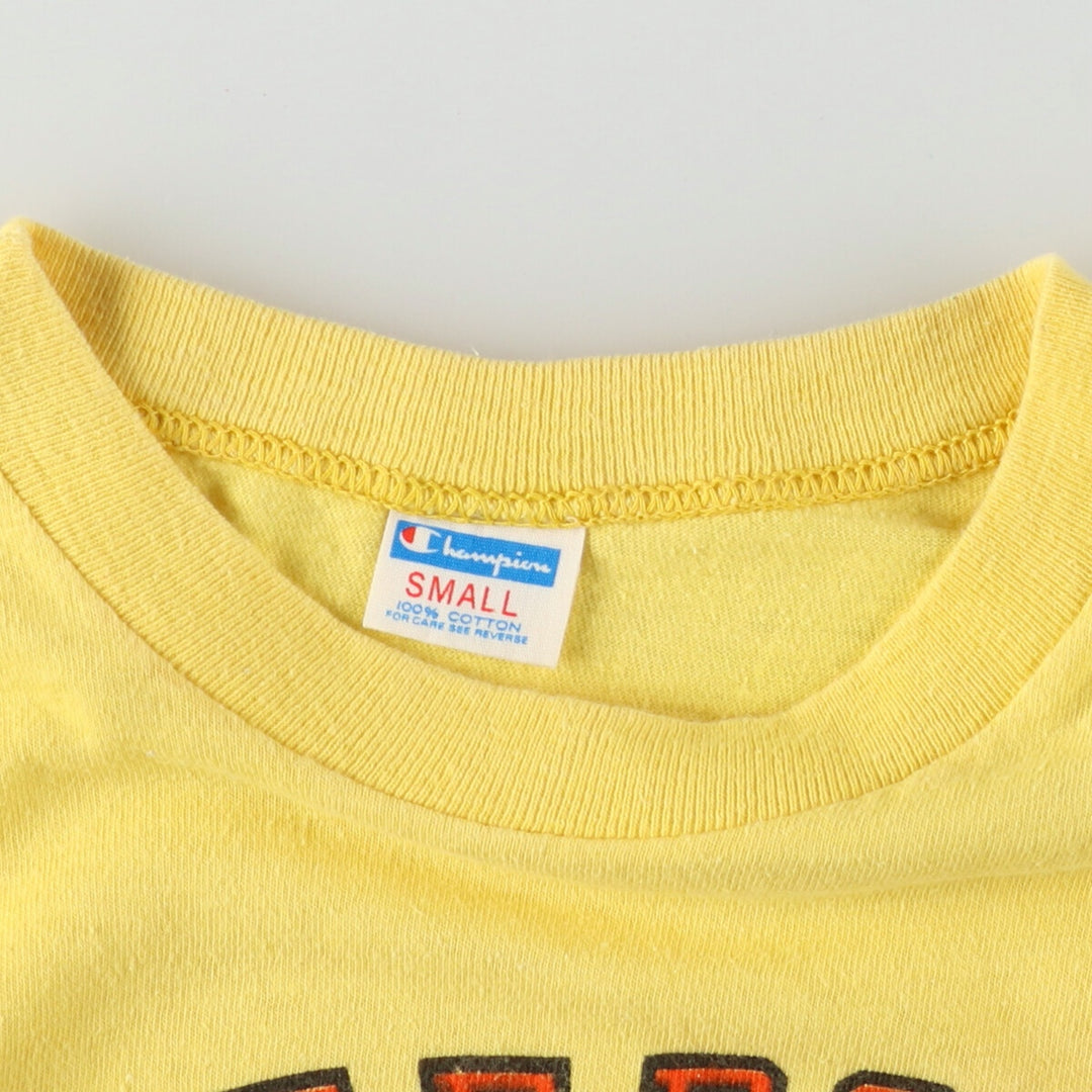 70'S Champion Bar Tag Triple Print Sports Print T-Shirt Made in USA Women's S Vintage /eaa452037