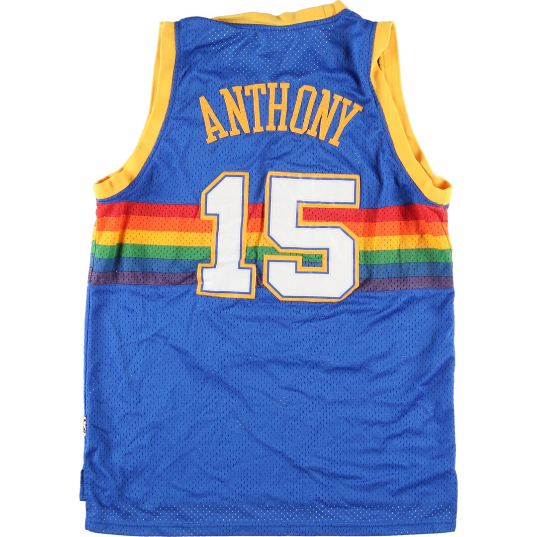 00s~ Nike NIKE NBA Denver Nuggets Carmelo Anthony Mesh Game Shirt Replica Uniform Men's M /eaa452050