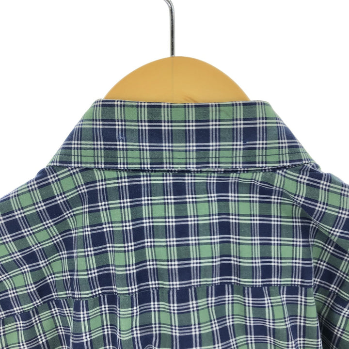 LLBean Short Sleeve Button Down Check Shirt Men's M /eaa452091