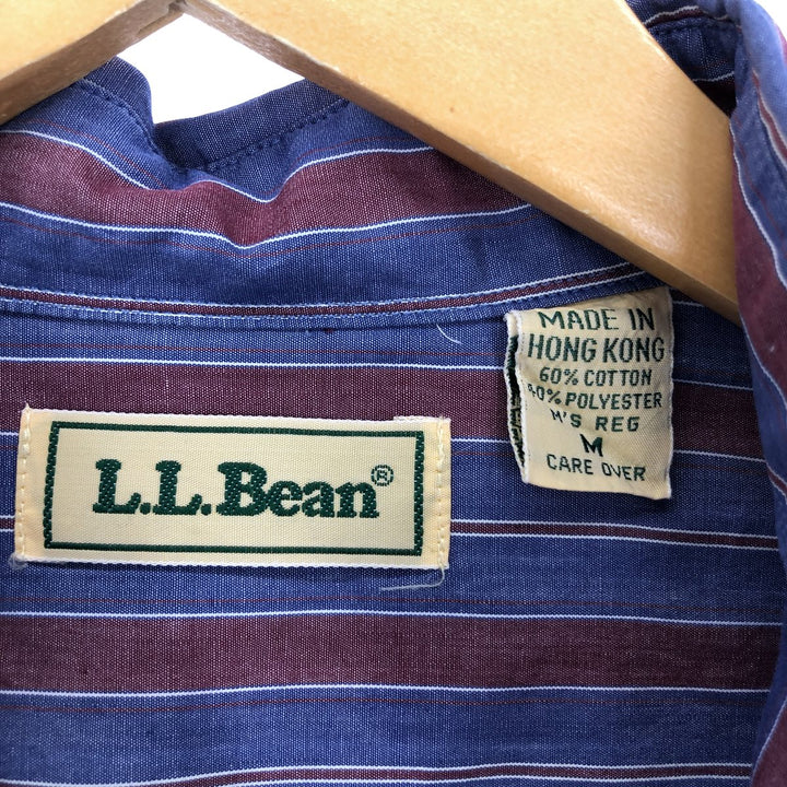 80'S LLBean Long Sleeve Button Down Striped Shirt Men's M Vintage /eaa452225