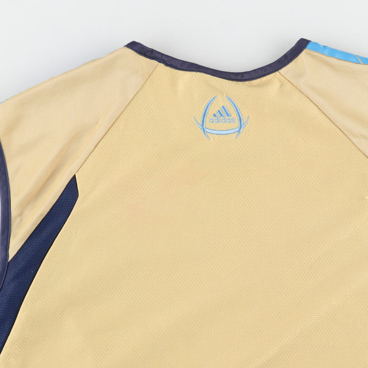 00'S Adidas OM Olympic Marseille Mesh Tank Top Game Shirt Men's L polyester Beige type Vintage Second Hand