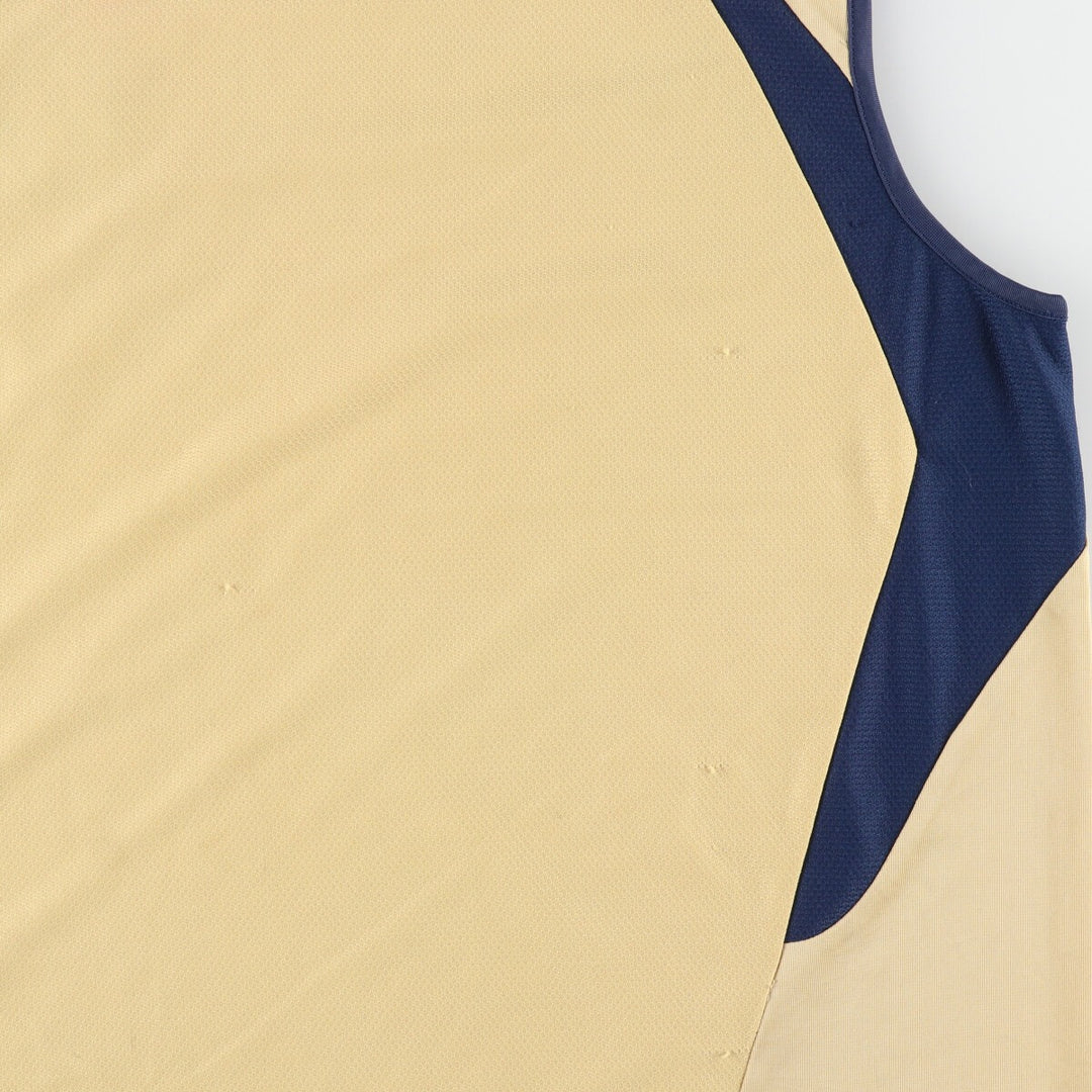 00'S Adidas OM Olympic Marseille Mesh Tank Top Game Shirt Men's L polyester Beige type Vintage Second Hand