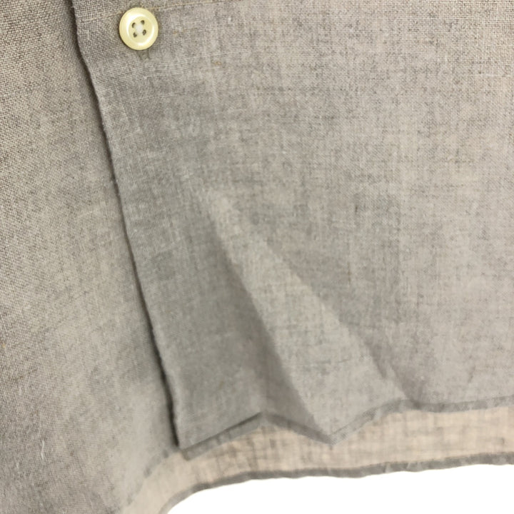 90'S J.Crew Long Sleeve Linen Shirt Men's XL Vintage /eaa452312