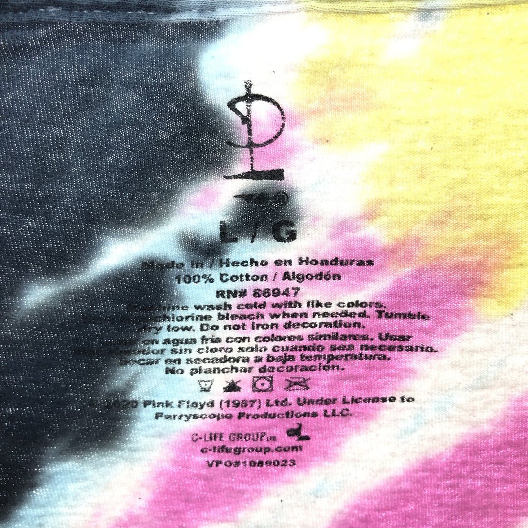 PINK FLOYD Pink Floyd Tie-dye Pattern Long Tee Band T-shirt Band Tee Men's L /eaa452393