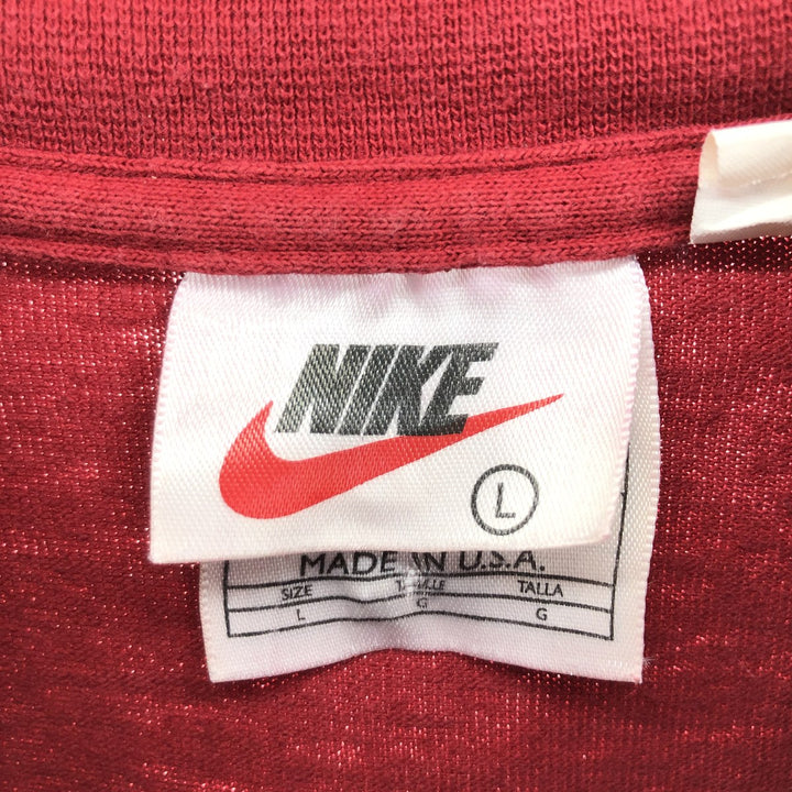 90'S Nike High Neck Long T-Shirt Long Sleeve T Made in USA Men's L Vintage /eaa452395