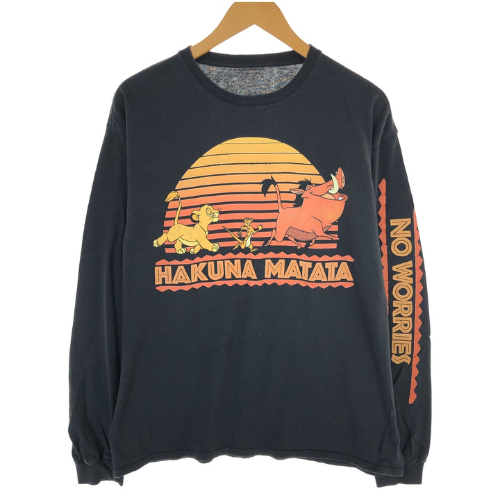 THE LION KING Lion King Movie Long T-shirt Long T Men's L Movie /eaa452397