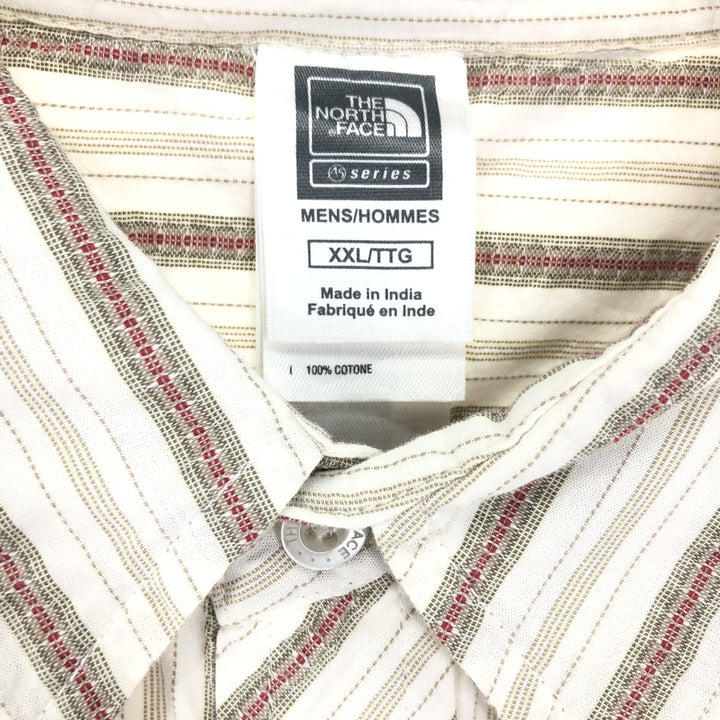 THE NORTH FACE Short Sleeve Cotton Striped Shirt Men's XXL /eaa452423